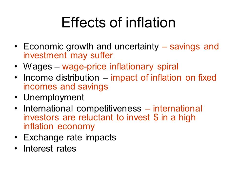 effects of high inflation on investment